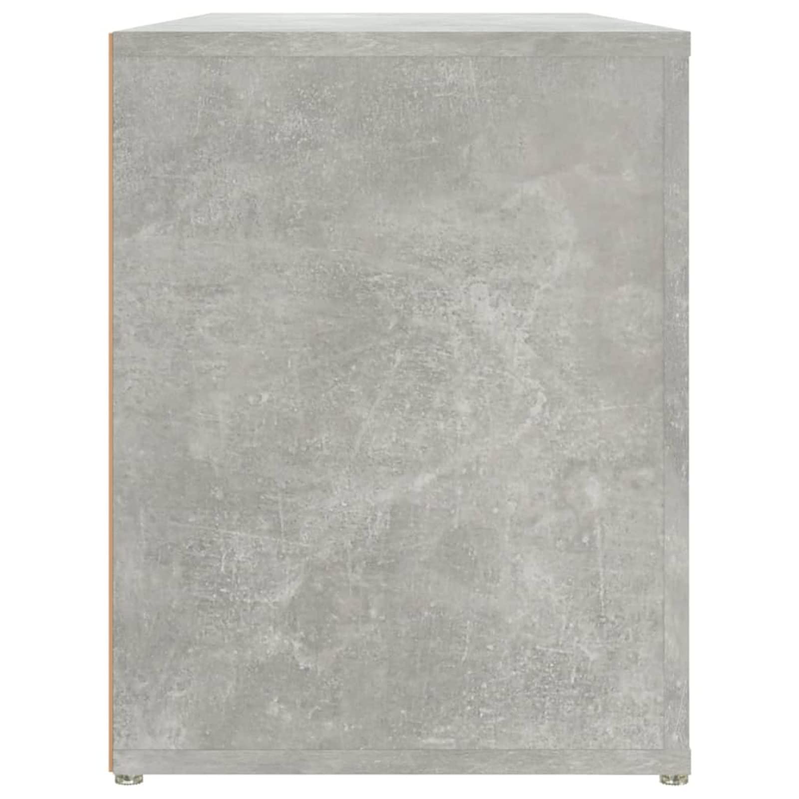 Schuhregal, Shoe Rack, Schuhständer, Schuh Regal, Schuhschrank, Kleinmöbel, Schuhe Regalsystem, Betongrau 100x35x45 cm Holzwerkstoff