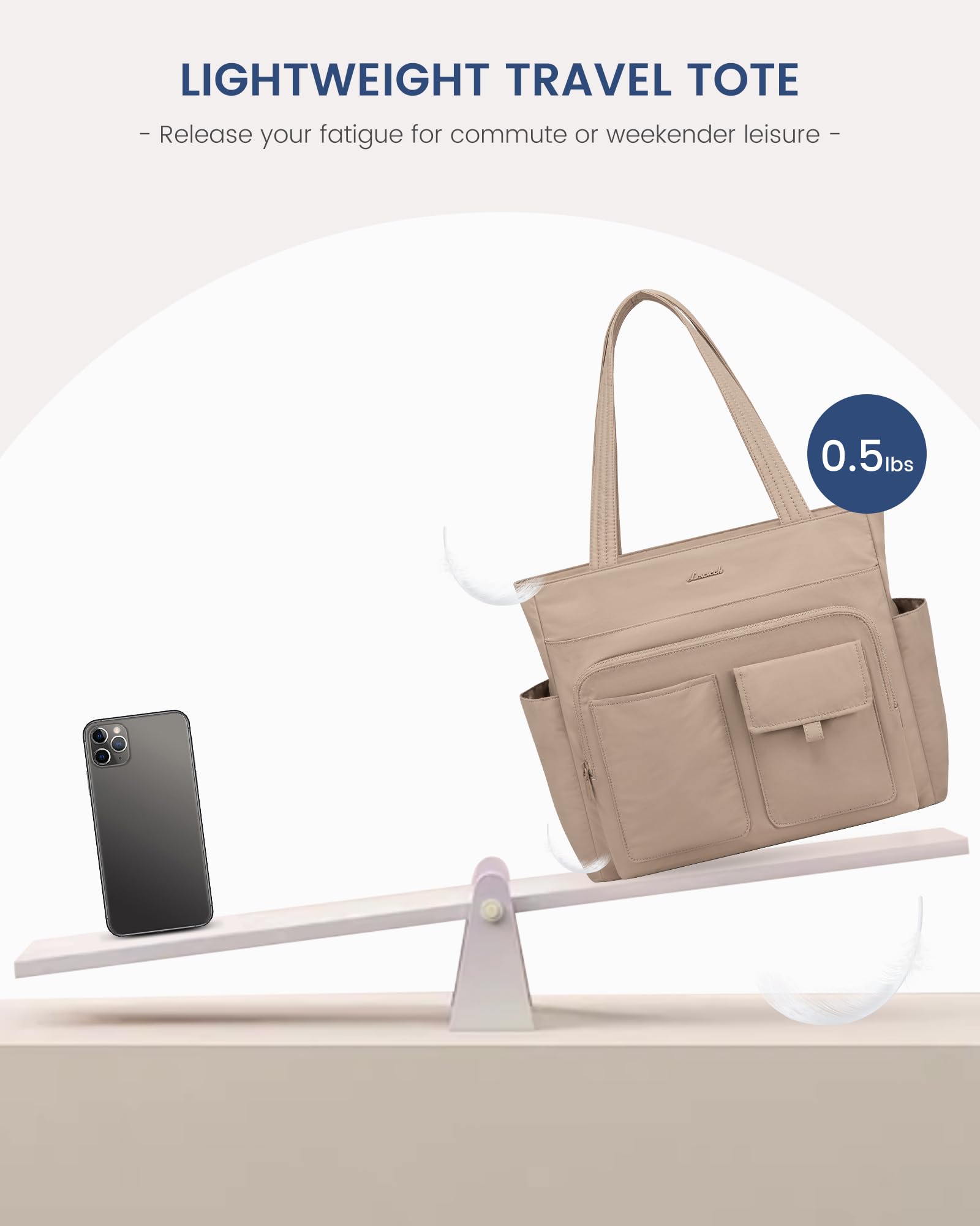 LOVEVOOK Laptop Bag for Women 15.6 Inch,Multi-pocket Teacher Tote Nurse Bag Work Tote Bag Computer Bags,Utility Large Purse Handbags with Laptop Compartments for Daily,College,Travel,Business,Office: 15.6 inch Coffe Brown