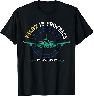 Avion Volant Pilote en Cours Cadeau Aviation pour Un Pilote T-Shirt