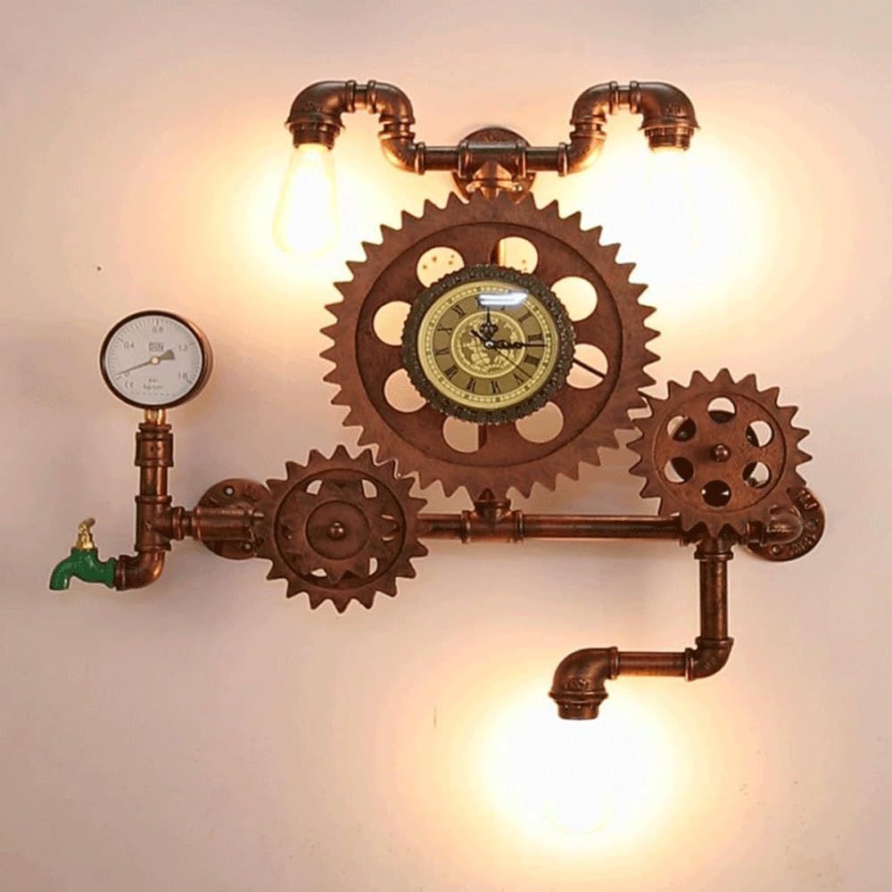 Przemysłowy kinkiet steampunkowy
