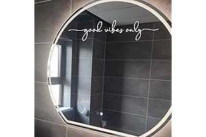 Good Vibes Only Mirror Decal - Inspirational & Motivational Home Decor