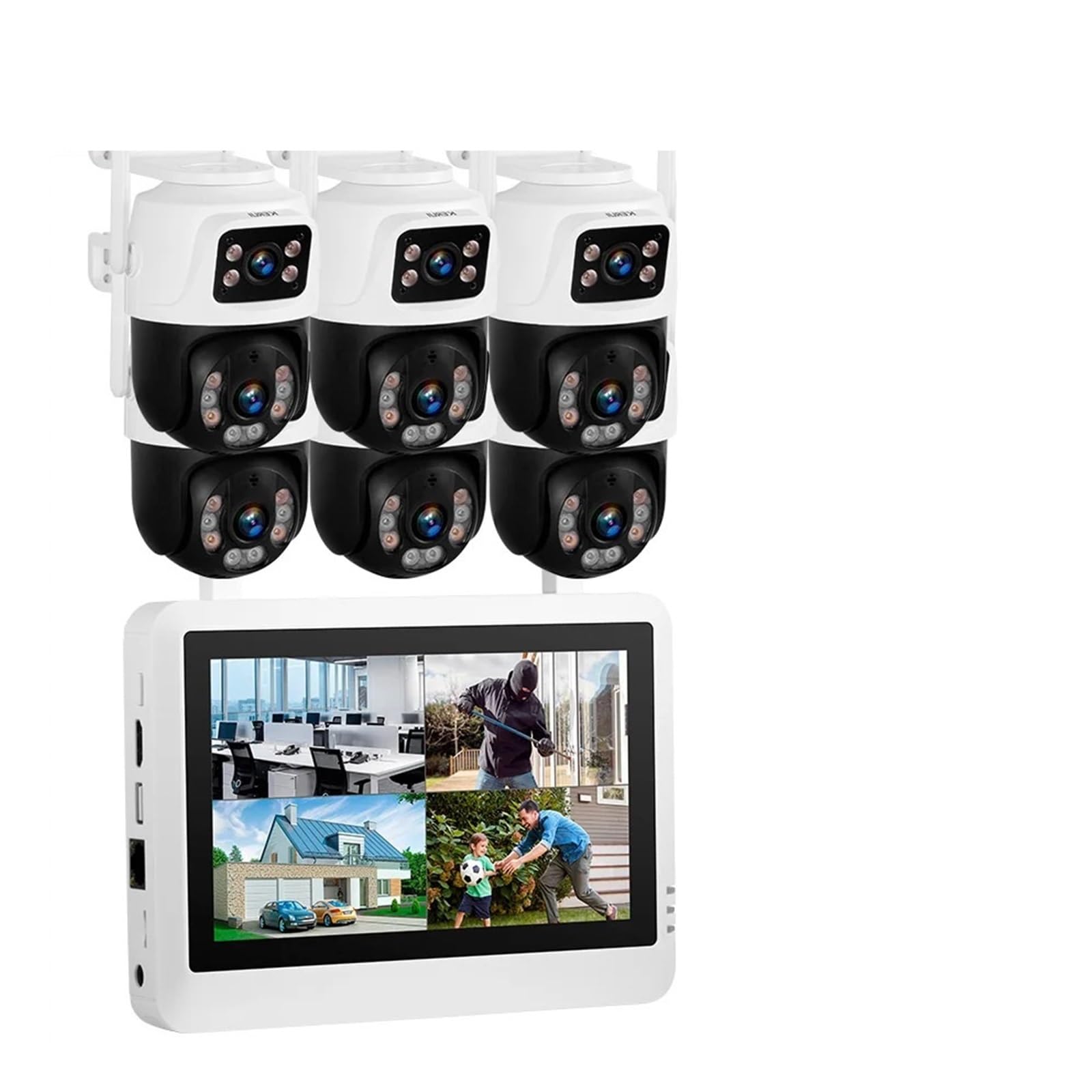 Caméra IP WiFi sans Fil à Double Objectif 6MP