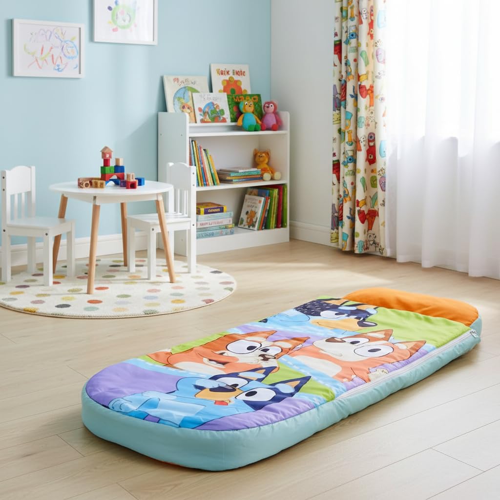Bluey Matelas Gonflable Officiel ReadyBed pour Enfants avec Pompe