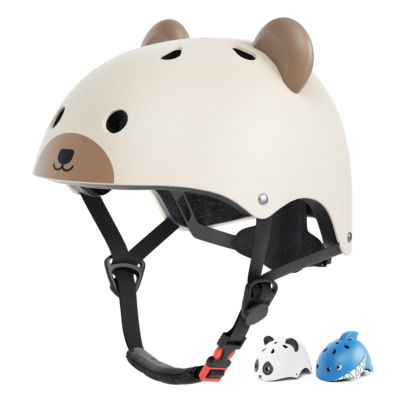 XJD Kids Helmet Toddlers Bike Helmet Age 3-13 Years Adjustable Skateboard Helmet for Cycle BMX Scooter Roller Skating for Children Boys/Girls (Little bear, XXS) — image 1