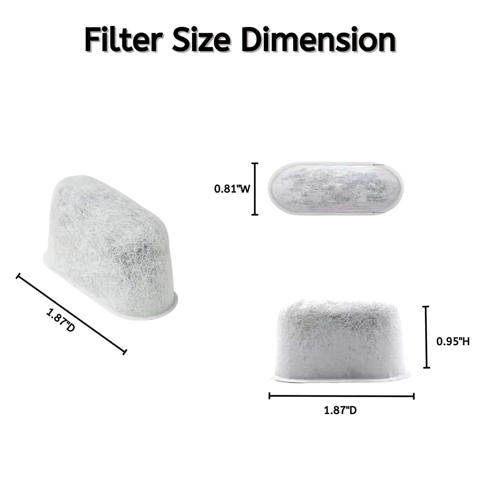 Filtro Al Carbone Sostitutivo Da 2-96 Pezzi, Compatibile Con Breville, Accessorio For Macchina Da Caffè BWF100(96pcs)