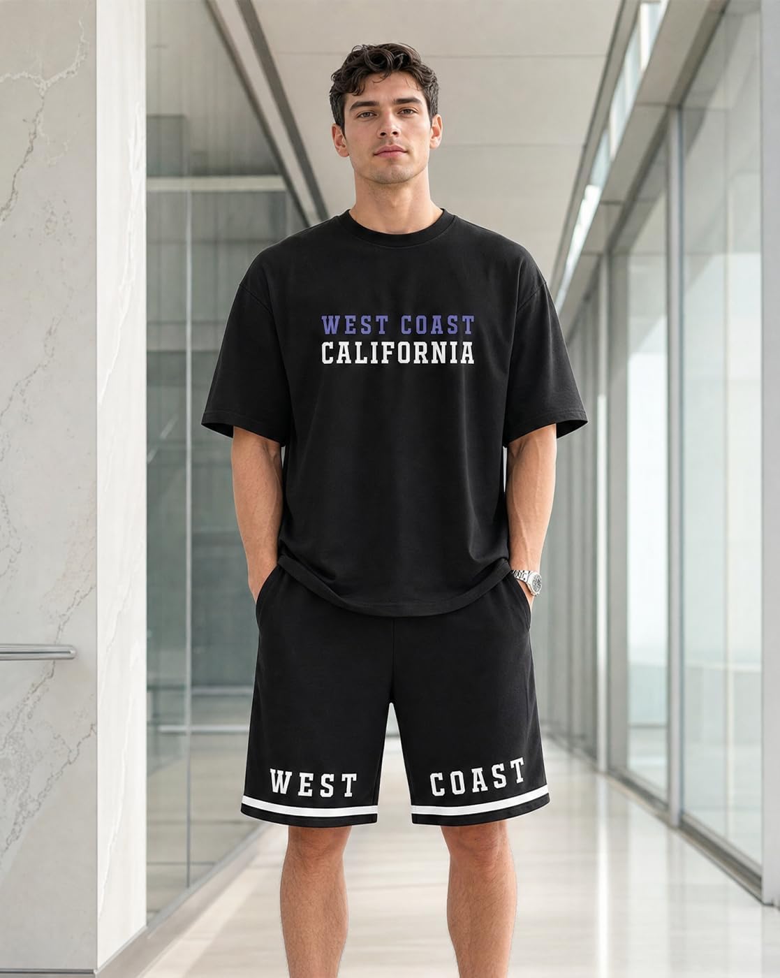 NOBERO Men's Plain Cotton Blend Set image 2