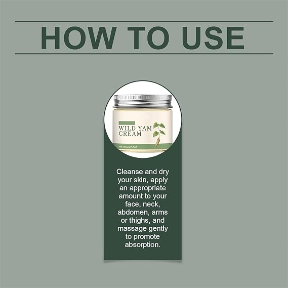 Wild Yam Cream for Hormonal Balance,Skin Cream Hydrating & Nourishing Moisturiser,Enhances Skin Barrier