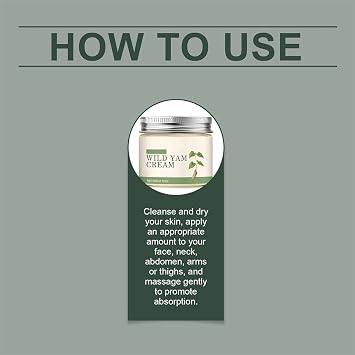 Wild Yam Cream for Hormonal Balance,Skin Cream Hydrating & Nourishing Moisturiser,Enhances Skin Barrier