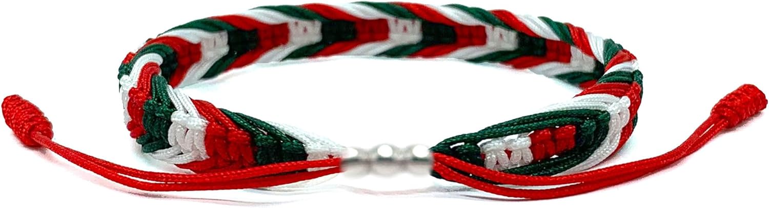 LAMIBEE Country Proud, Country Flag Color Tibetan Wrist Wrap Bracelet, Amulet and Boho Style Rope Bracelet and Bangles for Women, Men, String Thread Bracelets - Image 4