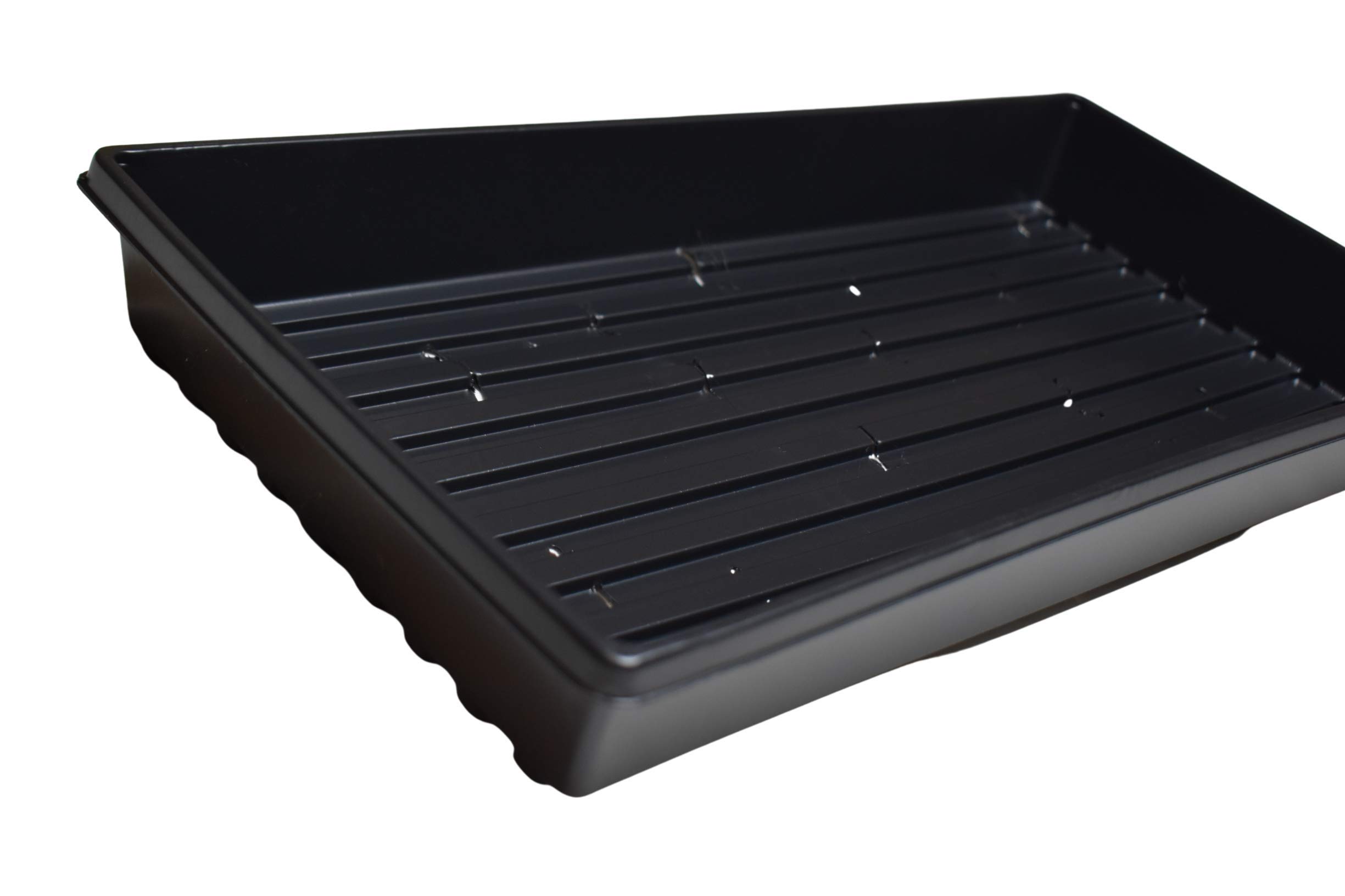 1020 Lot de 10 plateaux de culture (avec trous de drainage)