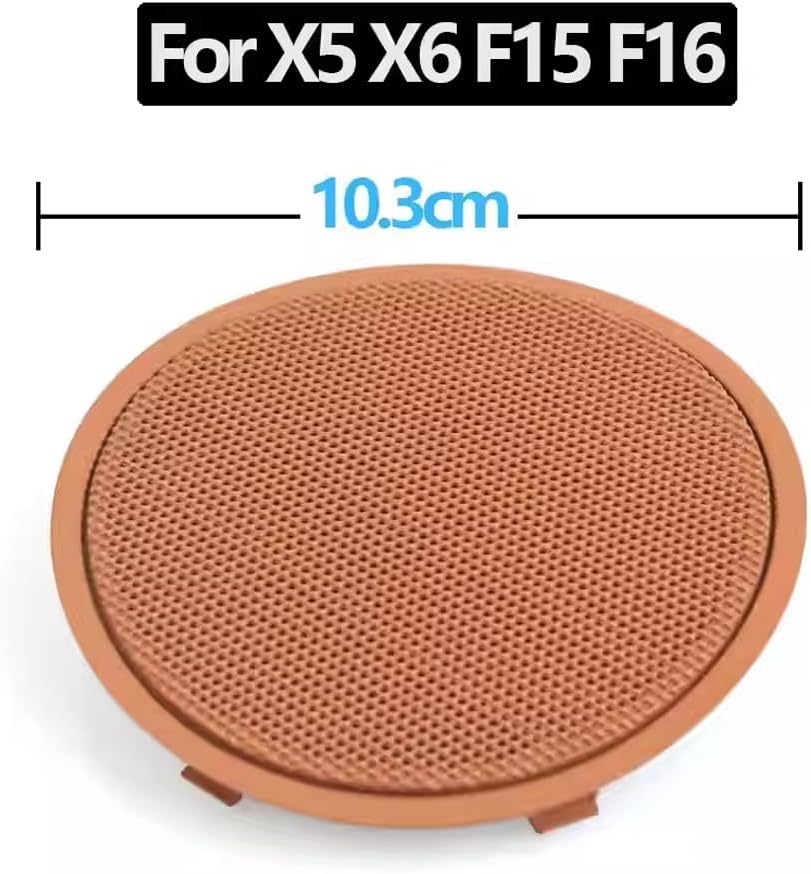 Front/Rear Door Woofer Loudspeaker Cover For BMW X5 X6 F15 F16 2015 2016 2017 2018 (Black)
