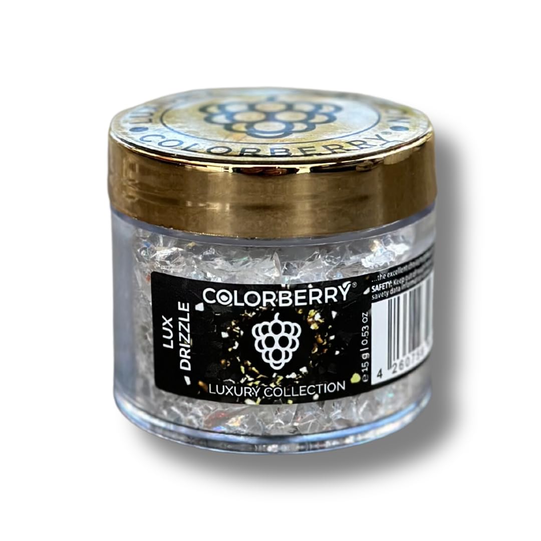 Colorberry Luxury Collection - Small Stone Chips & Glitter to Perfect Your Resin & Jesin Art & Artwork - (Lux Drizzle)