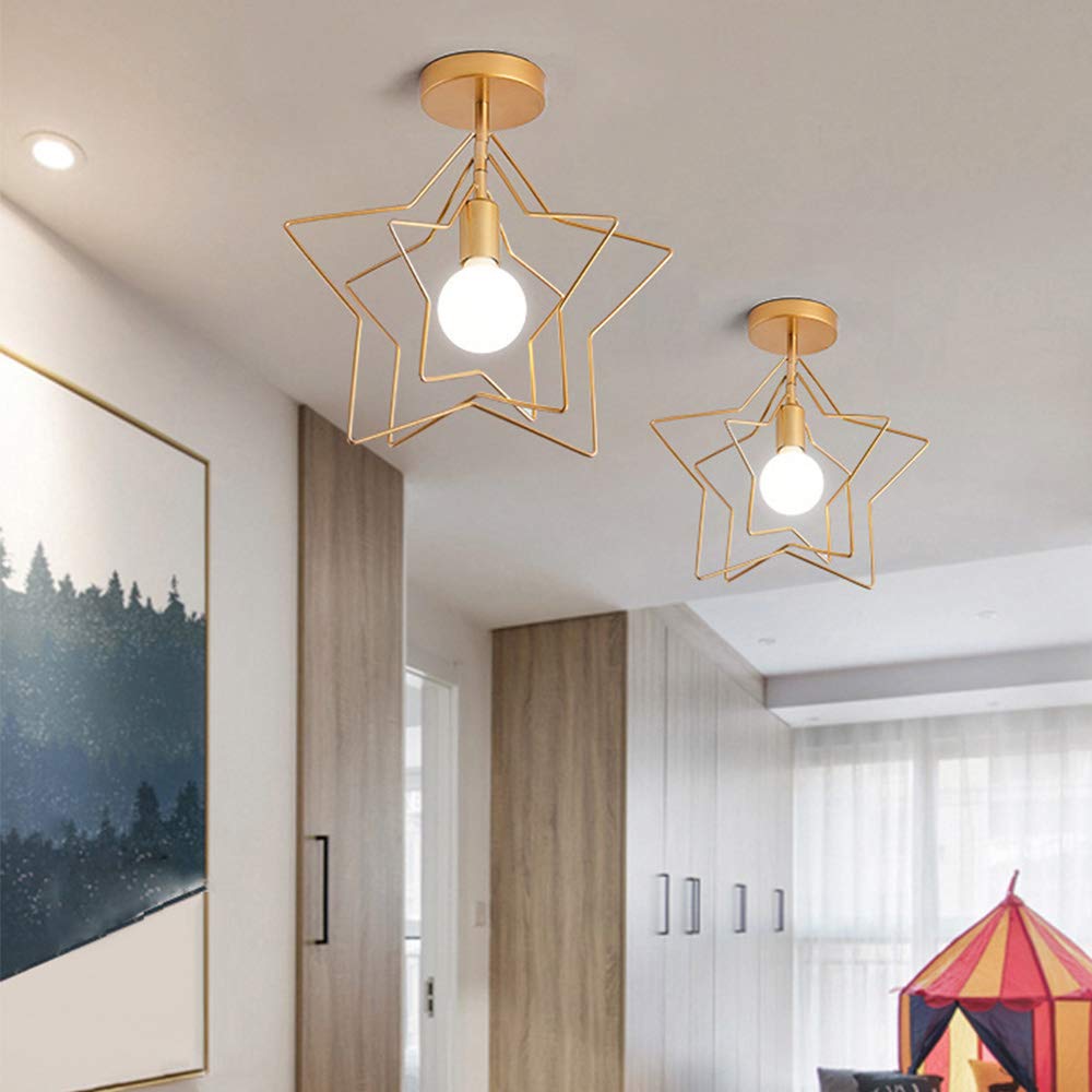 Mengjay Moderne Plafonnier LED en Métal - Lampe Décorative Pour Salon, Couloir, Bar, Cuisine, Salle à Manger, Chambre d'Enfants