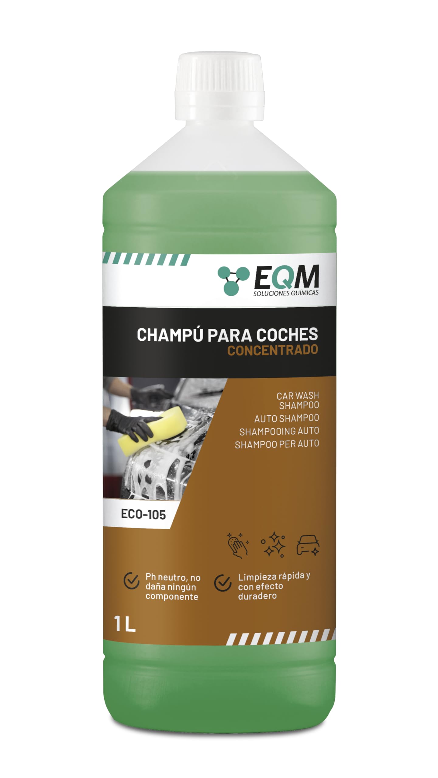 Champú Concentrado para Coche ECO-105 1L pH Neutro