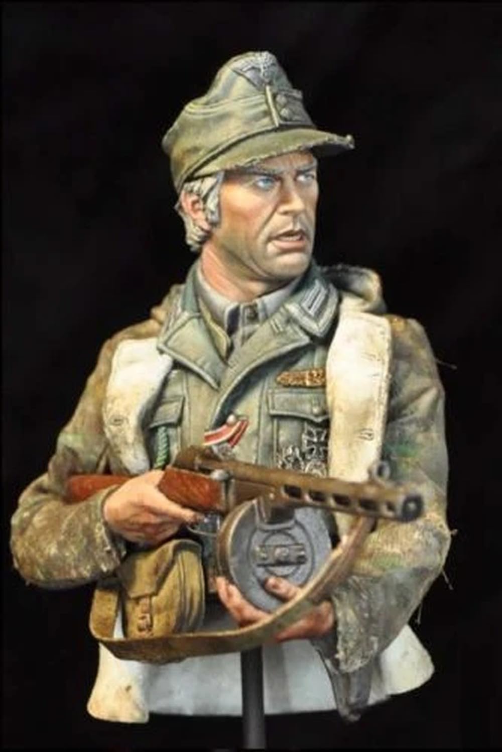 1/10 Die Cast Resin Figure Model Assembly Kit Resin Bust 2 Soldier Bust Unpainted