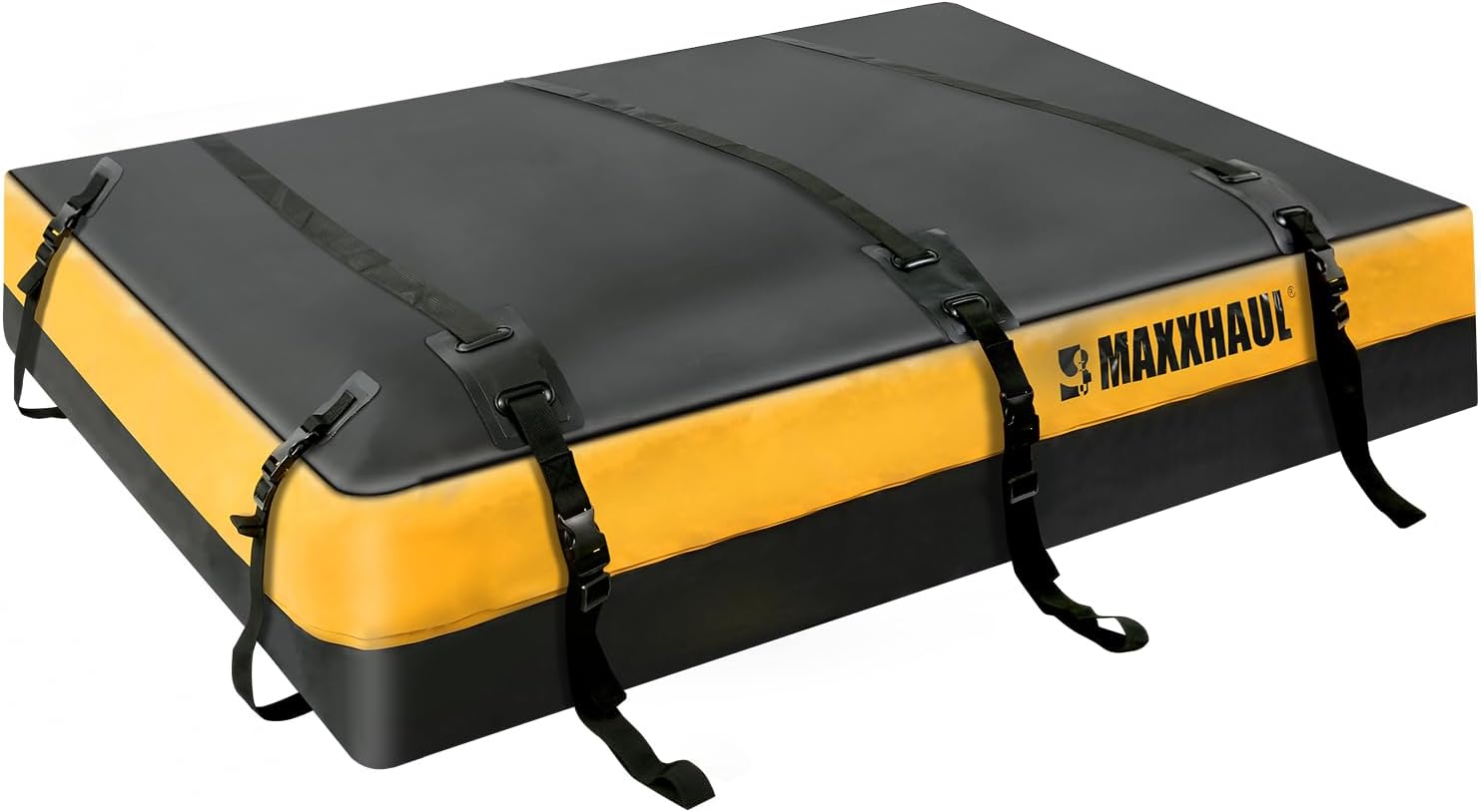 50853 Truck Platform Rack Rooftop Cargo Carrier Bag, 20 Cu Ft (63″ L × 54″ W × 10″ H), Heavy-Duty PVC, Weather-Resistant with Lockable Zipper & Full Strapping System