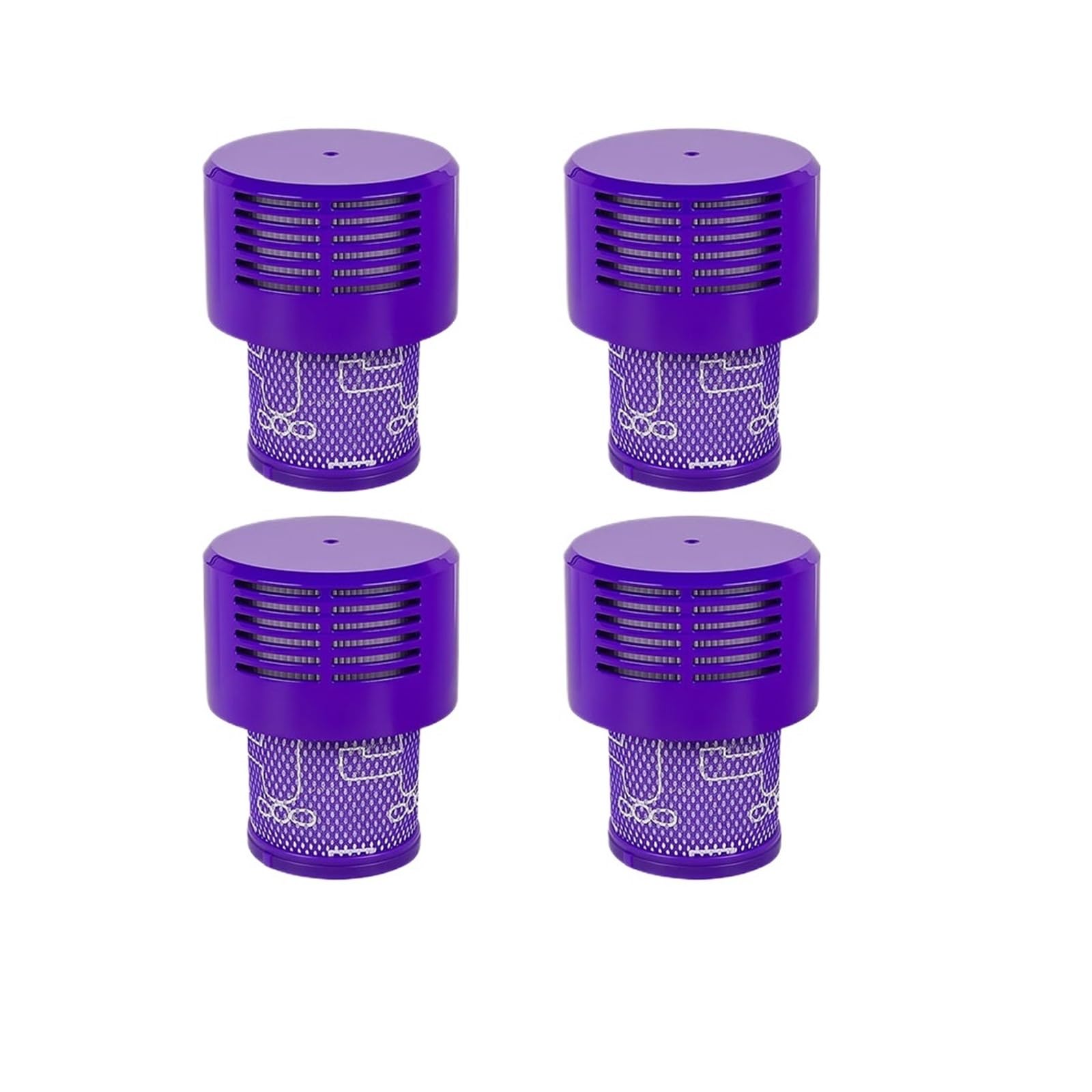 Piezas de filtro HEPA, compatibles con Dyson, V10 SV12 US, aspiradora inalámbrica, repuesto de filtro posterior lavable, accesorios de limpieza for el hogar(SET2)