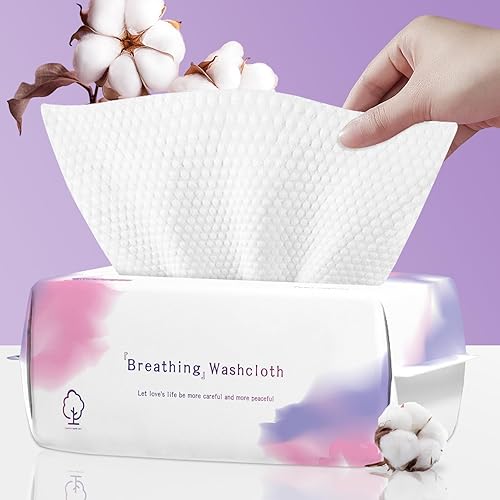 Toalla facial desechable, 100 unidades, toallas de algodón suave para limpiar la cara, toallitas secas, toallas faciales para lavado y secado,
