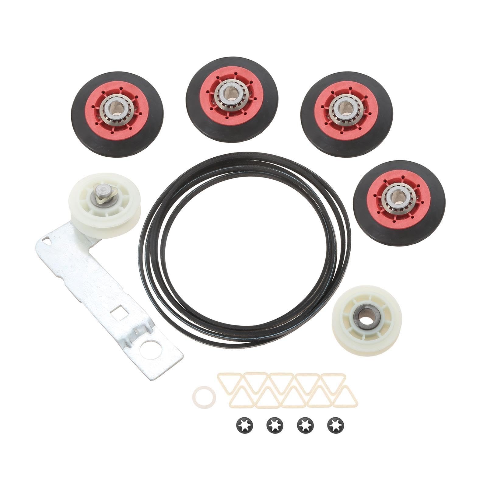 Kit de reparación de Secadora 4392067, Compatible con Whirlpool, con polea tensora 279640, Correa 661570, Rodillos de Tambor 8536974 W10314173