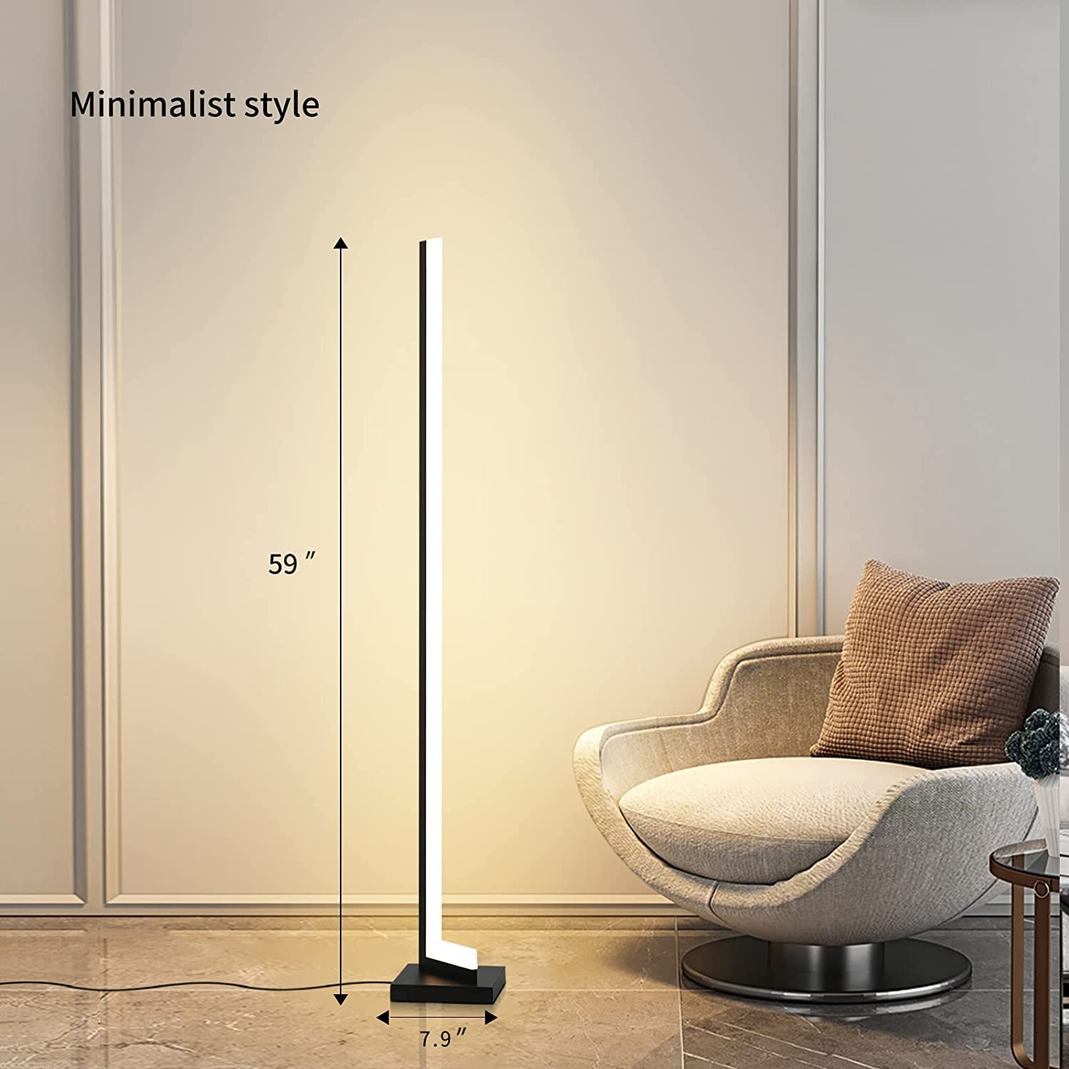 TXONE Corner Floor lamp,Standing lamp, with Remote Control