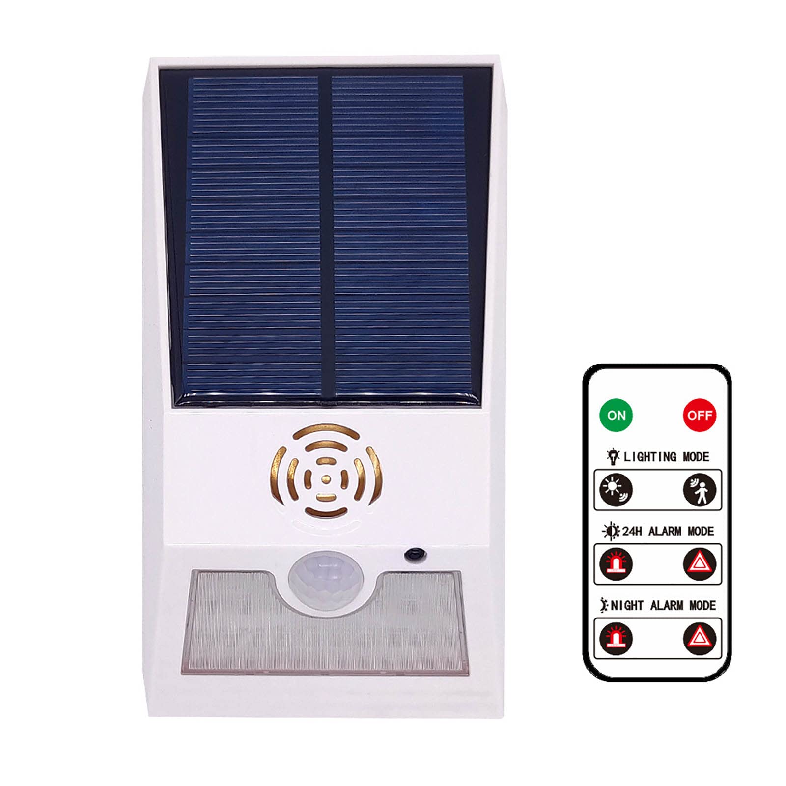 Buy BODOLF Solar Strobe Alarm Light Outdoor Alarm Lamp with Remote