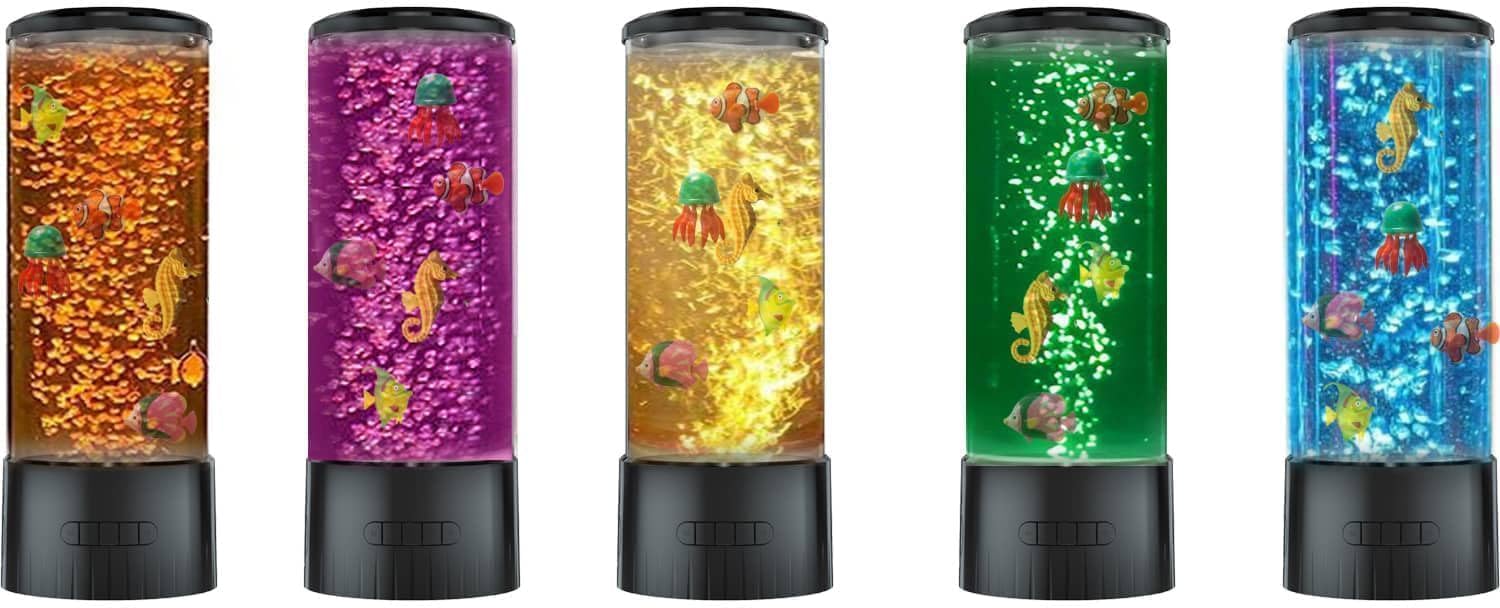 COLORLIFE Sensory Bubble Tube Tabletop Lamp with Color Changing LED image 5