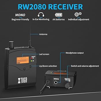 Amazon.com: XTUGA RW2080 Wireless in Ear Monitor System 8