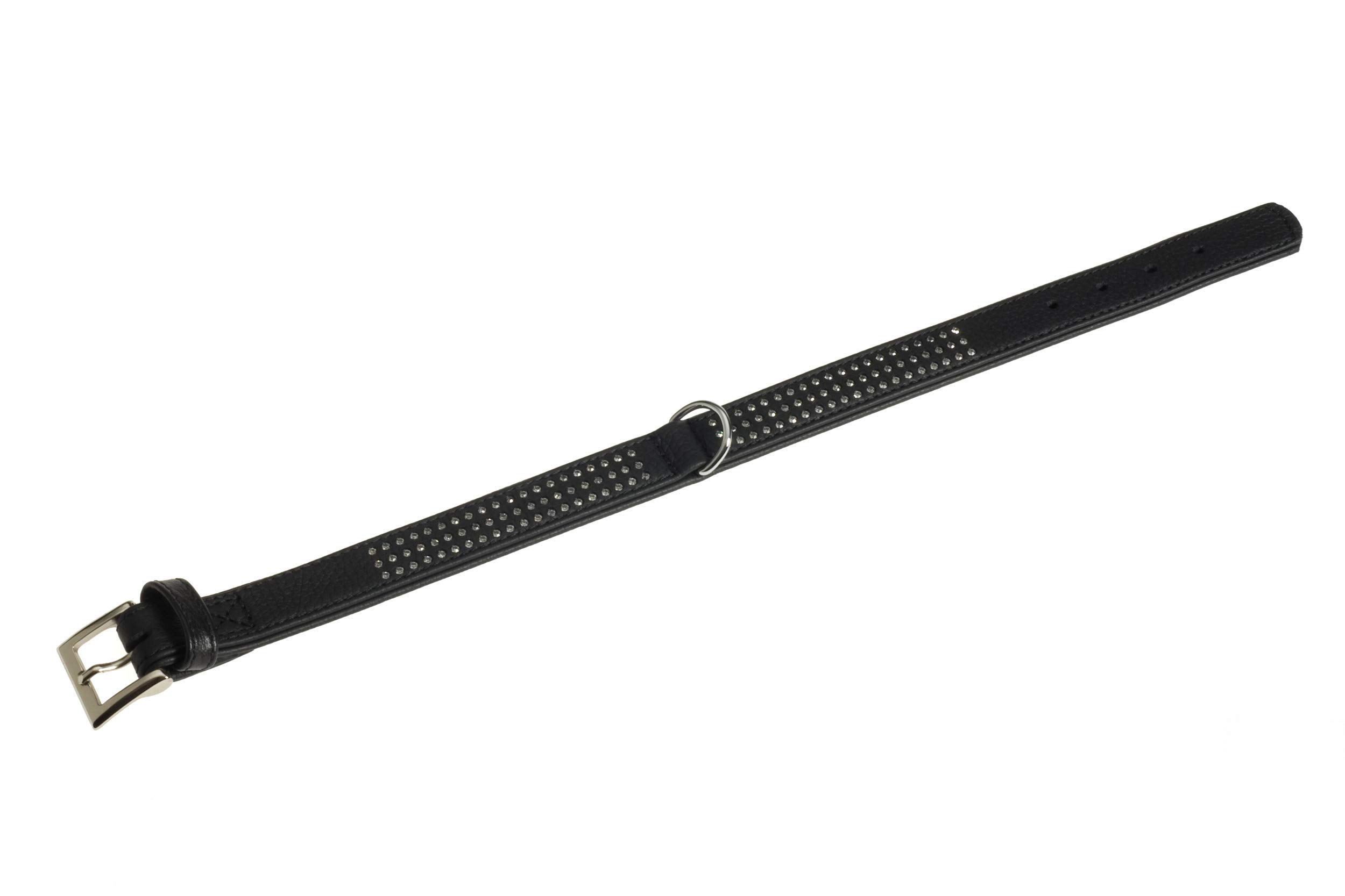 Karlie Collar Vintage Rhinestone L 55 cm W 30 mm Black Three Rows
