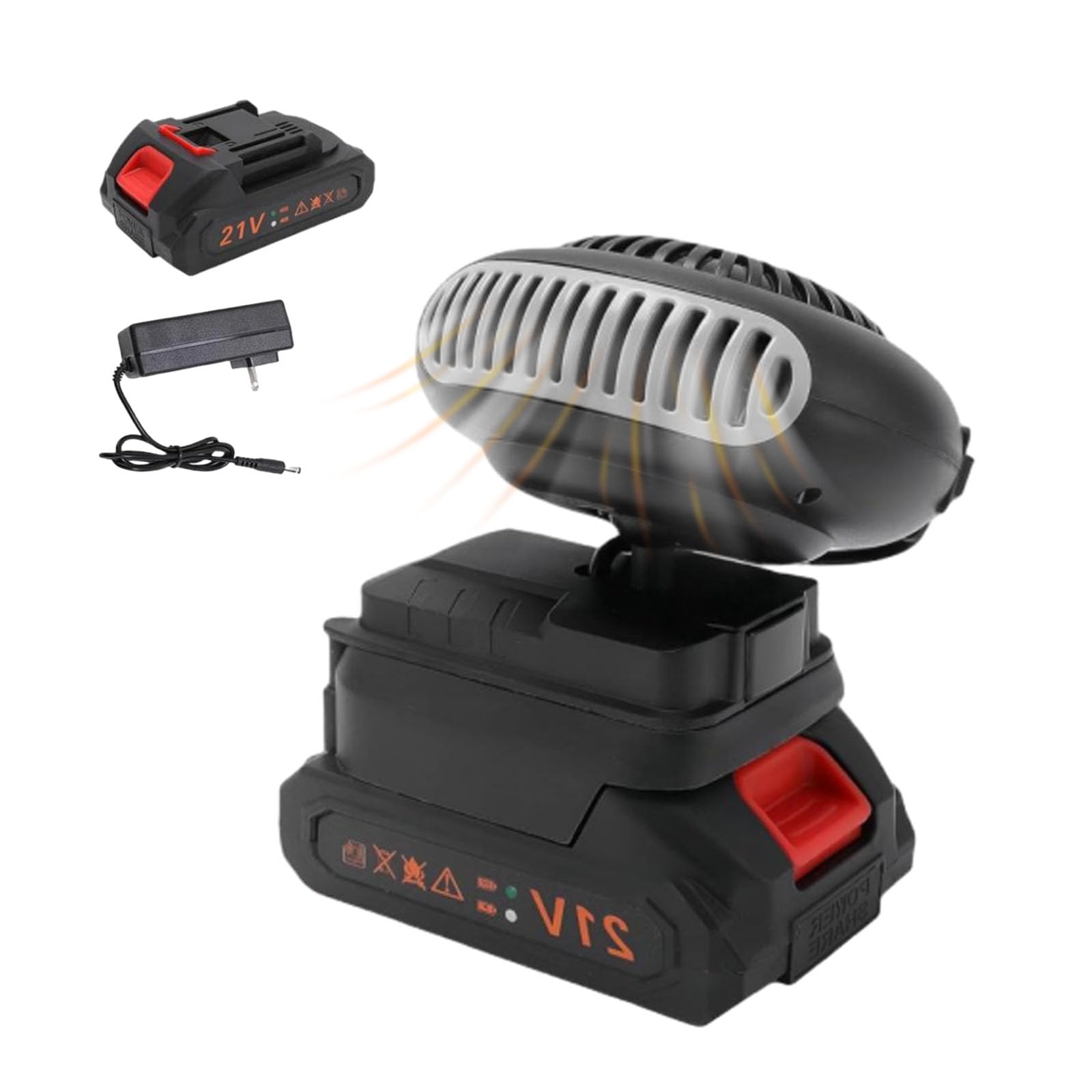 Riscaldatore a batteria, stufa ricaricabile USB, riscaldamento tenda campeggio, riscaldatore elettrico portatile a batteria con design antiribaltamento, riscaldamento rapido e duraturo (1 set)