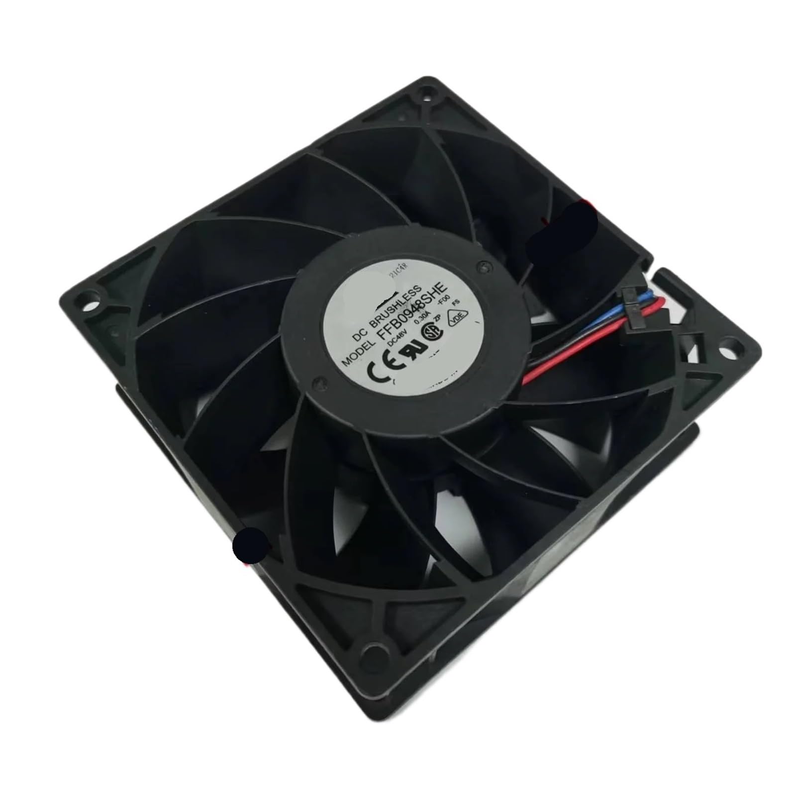 UITGVDQAT FFB0948SHE F00 DC 48V 0.30A 90x90x38mm 3-Wire Server Cooling Fan