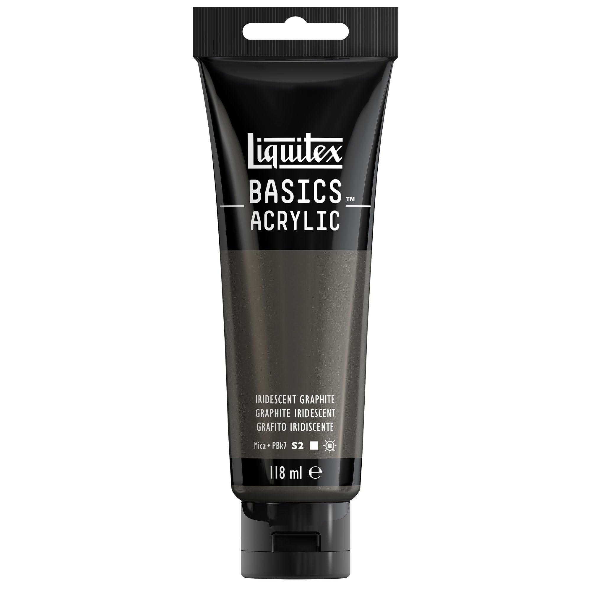 LIQUITEX Basics Acrylic Paint, Iridescent Graphite, 118 ml Tube