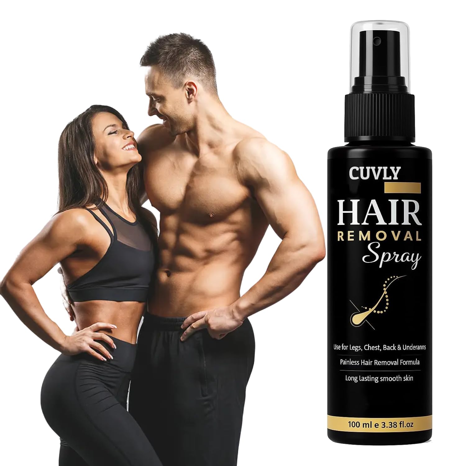 CUVLY Painless Hair Removal Spray