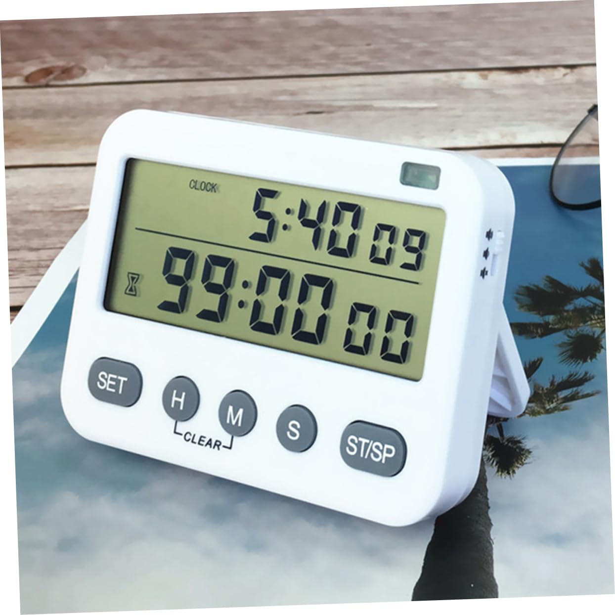 3 Pièces Minuterie De Cuisine Numérique Horloges Numériques Horloge Digitale Minuterie Silencieuse D'alarme De Cuisine e Silencieuse Minuteur De Table Blanche