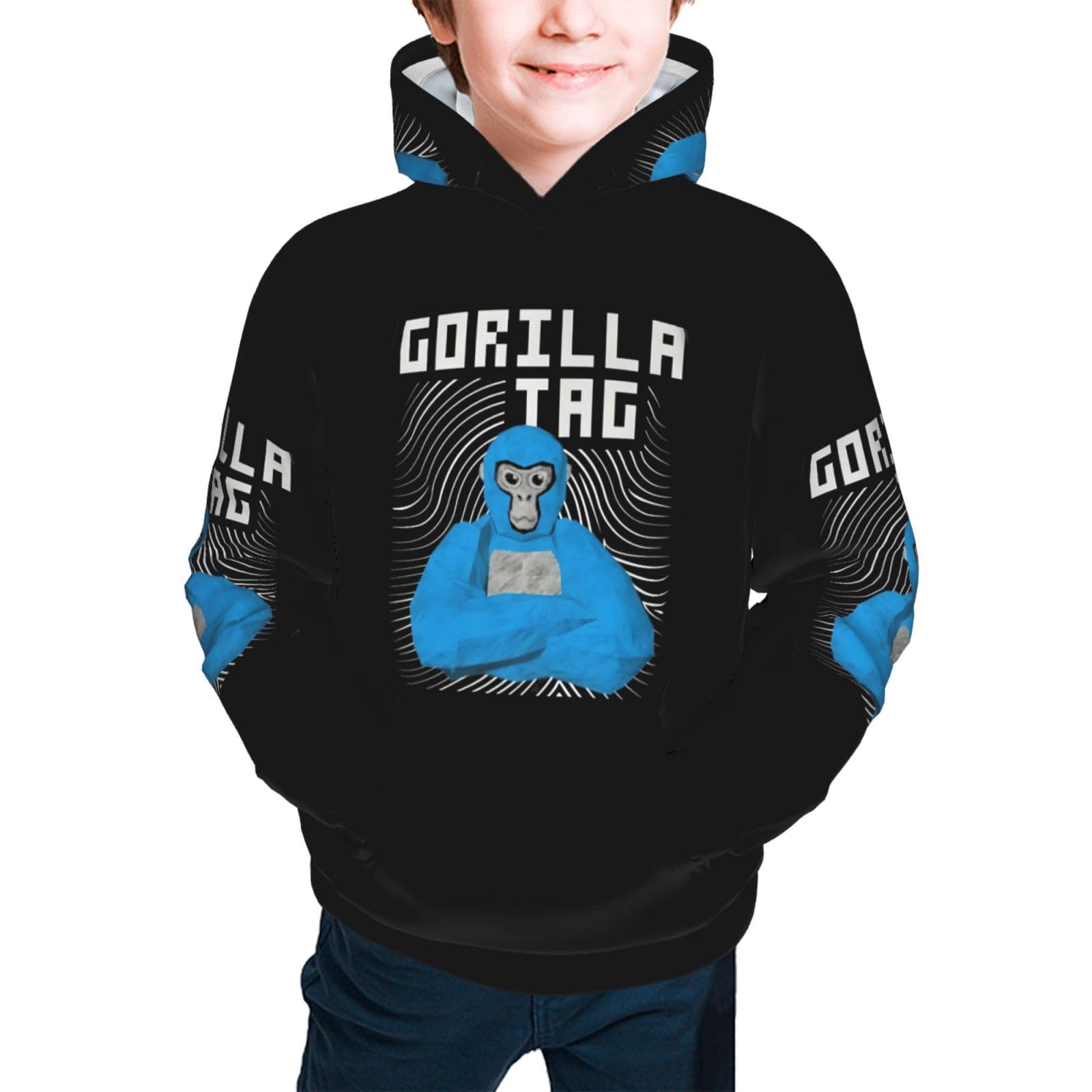 Melbrakin Unisex Kids A 6 Gorilla Tag Youth Hoodie Sweatshirt Pullover Sweatshirt Casual Basic Pullover Hooded Sweatshirt Hoodie For Boys Or Girls