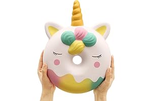 Jumbo Unicorn Donut Squishy: Delightful and Aromatic Stress Reliever