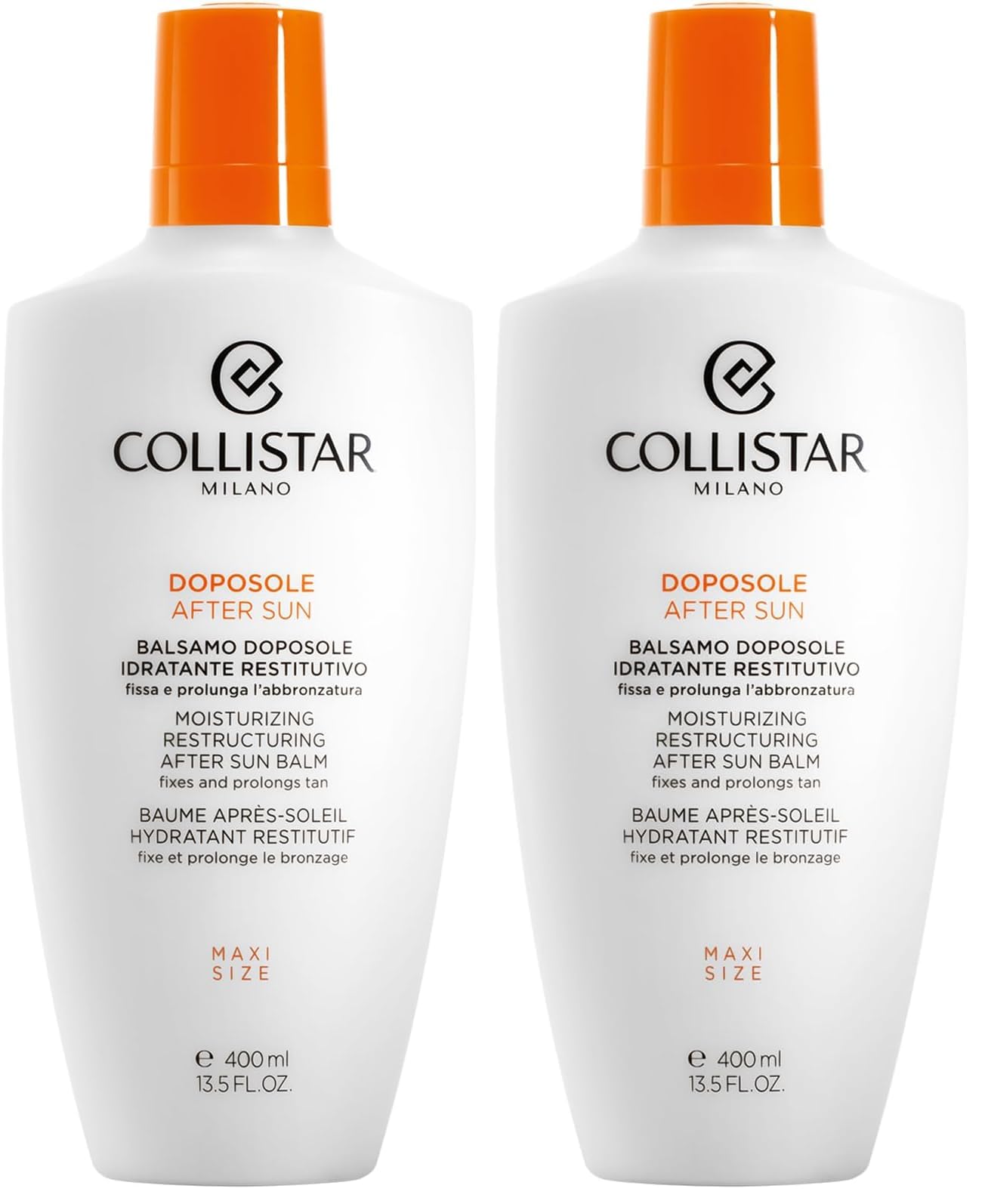 Collistar Feuchtigkeitsspendender After-Sun-Balsam, Reichhaltig, 400 ml (Packung mit 2)