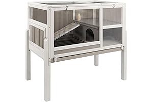 Spacious Hamster Cage with Multi-Level Stand