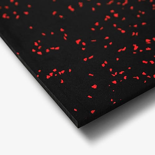 Miniatura 32 de IncStores Tapete prémium de 4 x 6 pies, tapete de ejercicio de goma vulcanizada, alfombrillas de alta densidad para suelo de gimnasio, gimnasio