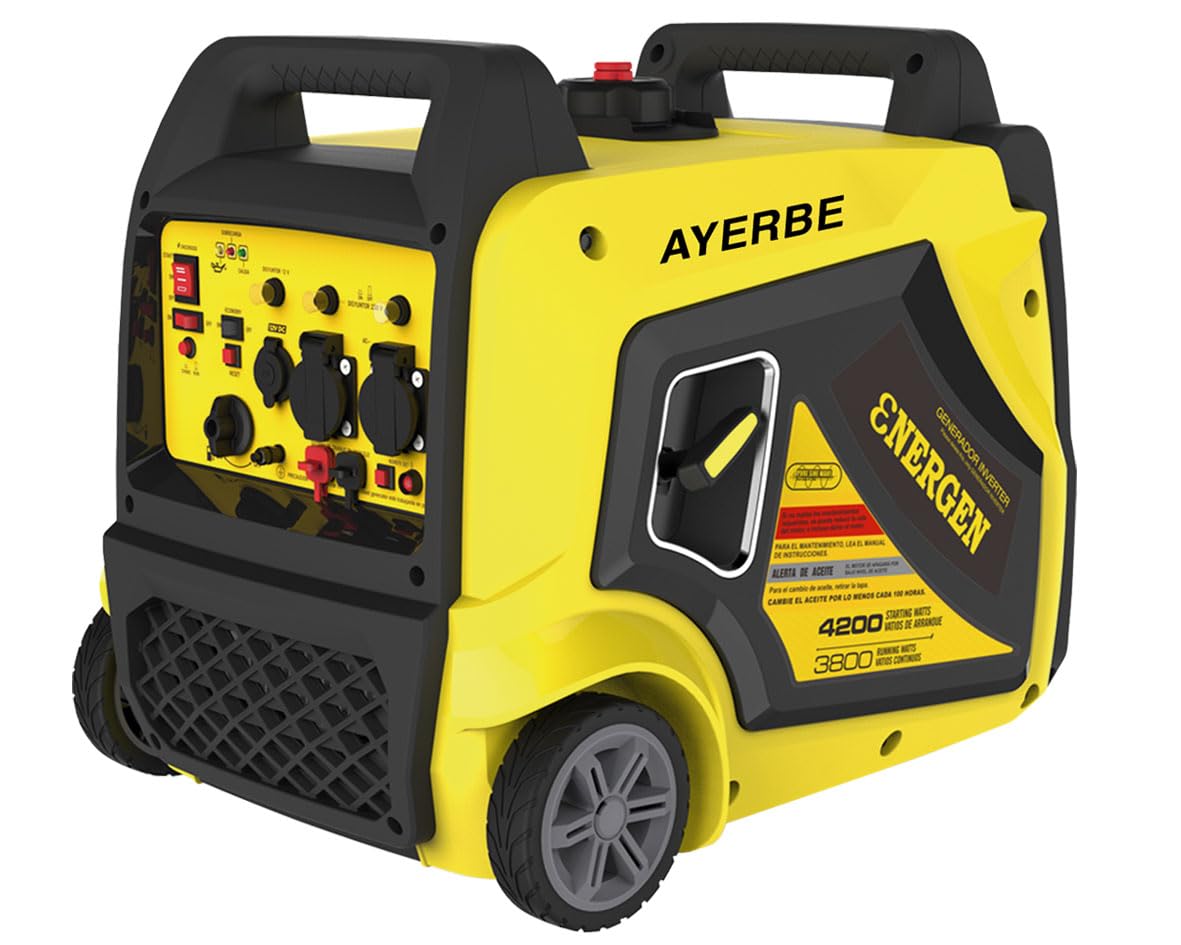 Generador Inverter 3800 de Gasolina 4150 W con Arranque Eléctrico y Motor Kiotsu KT-190 para Uso Profesional - Maestro Ferretero