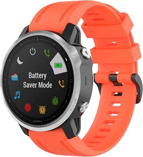 Vista 44 de Correas de reloj Garmin Fenix 6S Pro para mujeres y hombres, Fenix 5S Plus Band de 0.787 pulgadas (0.787 in), correas de repuesto de silicona