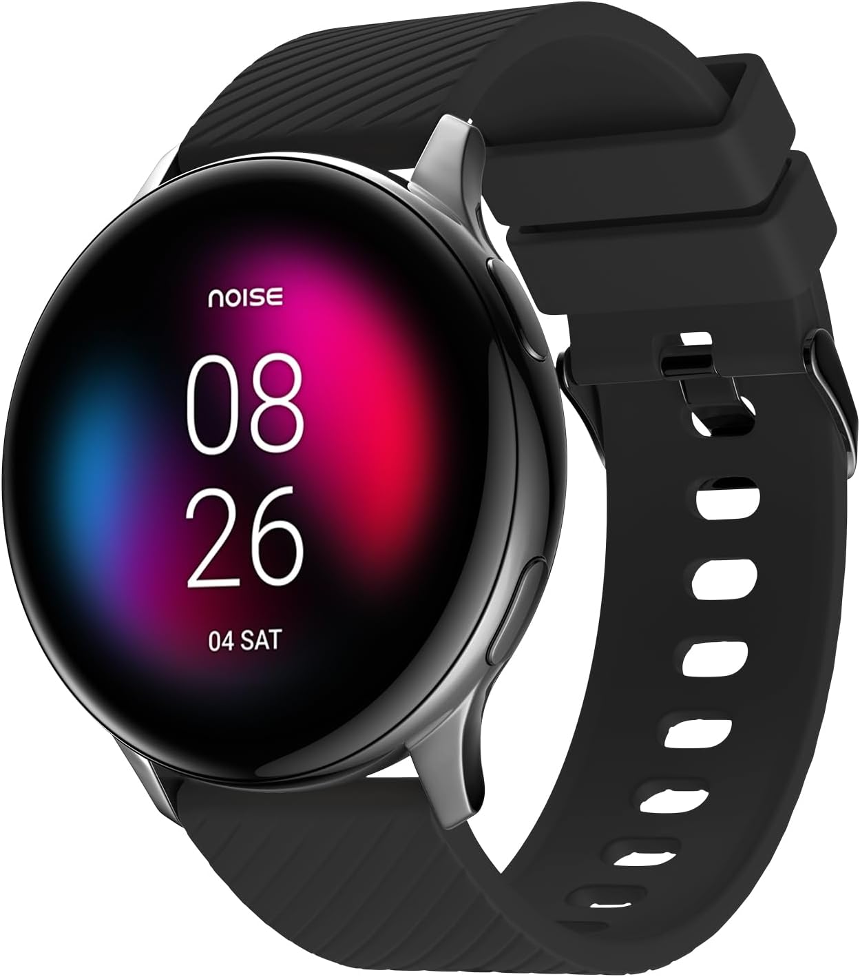 NoiseNewly Launched NoiseFit Vortex with 1.46" AMOLED Display Bluetooth Calling Smart Watch, IP68 Rating, Metallic Build & High Resolution Smartwatch for Men & Women (Jet Black)
