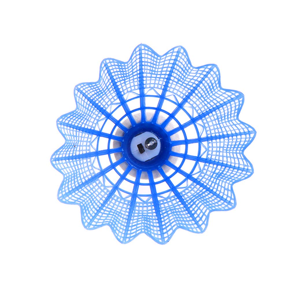 YS0911 4 Pack LED Badminton Shuttlecocks Sport Plastic Shuttlecocks -Stable & Sports Training in/Outdoor Games Portable Badminton Set