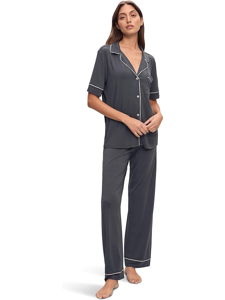 Gray Eberjey Gisele Short Sleeve Pant Pj Set