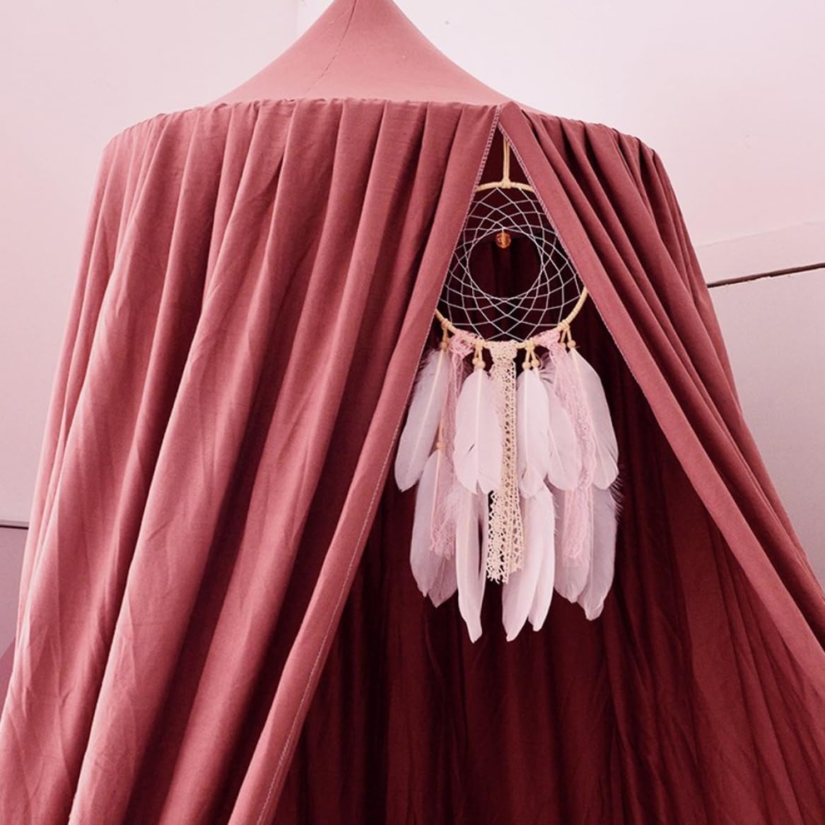 Canopy Children's Room Baby Canopy Bed Sky Girl,Boy Hanging Mosquito for Bedroom Playroom Decor Washing Machine Safe Height 1