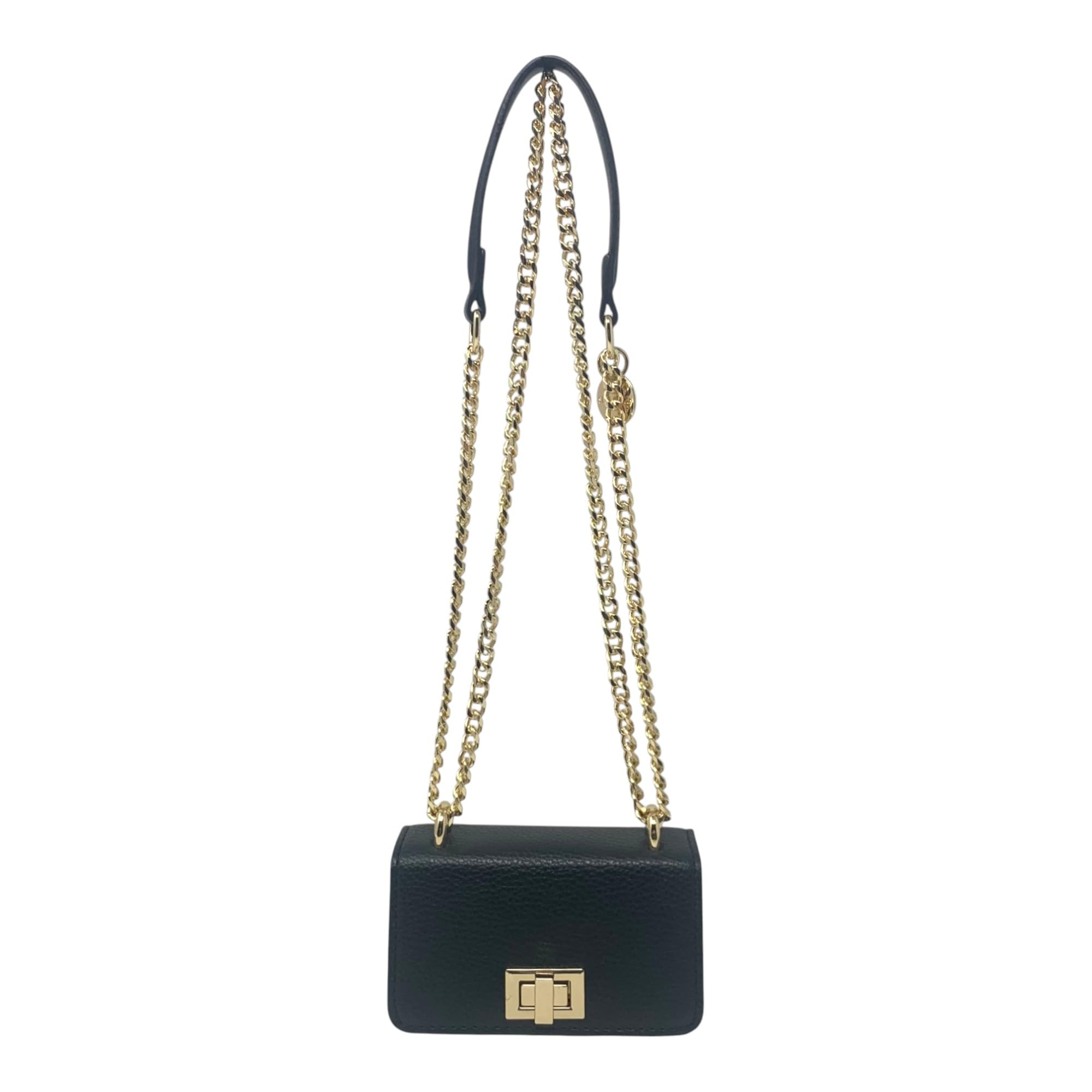 Steve Madden Women's Broxy Micro Crossbody Bag (Black/Gold)