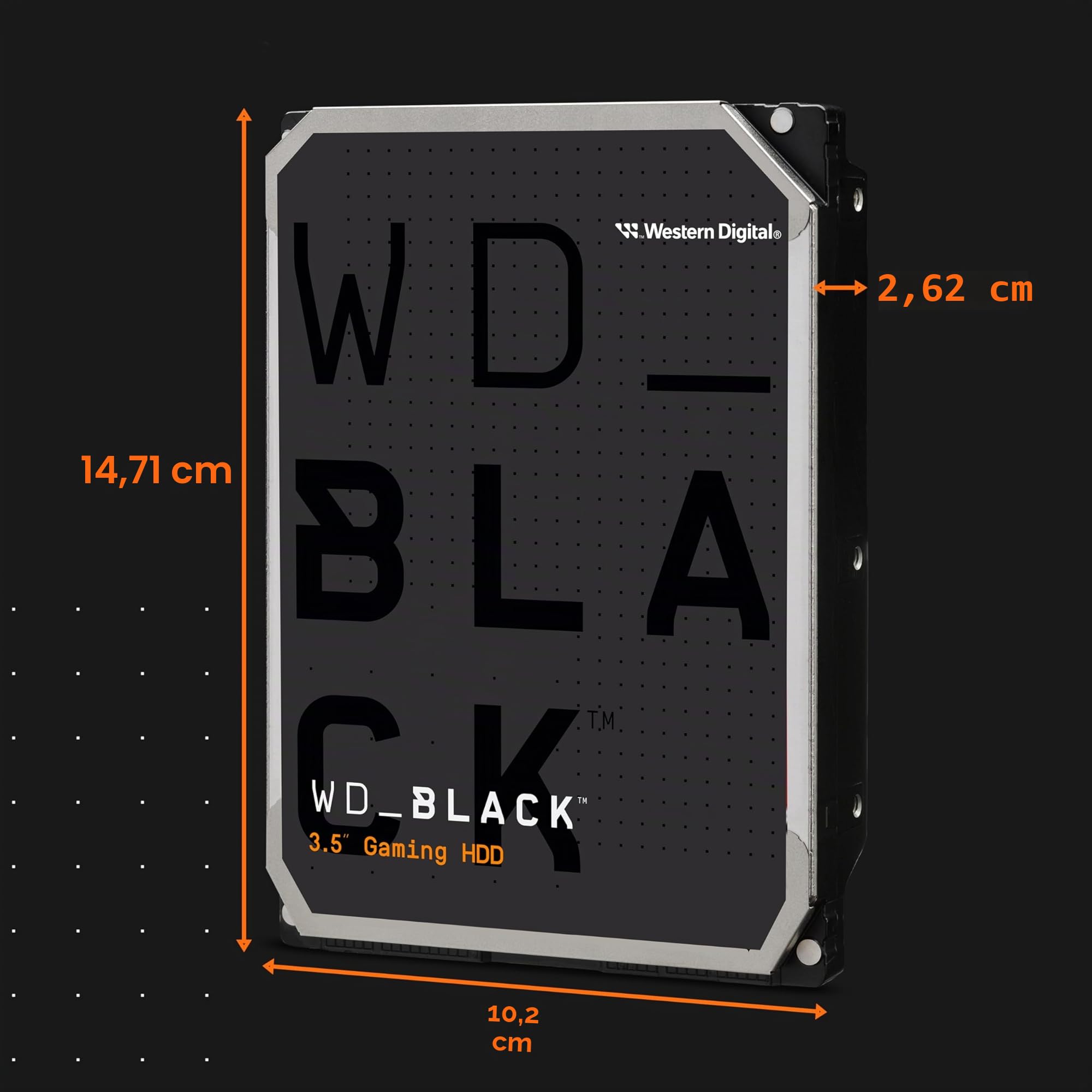WD_Black 8TB de Alto Rendimiento Disco Duro Interno 3.5" - 7200 RPM Class, SATA 6 GB/s, 256MB Caché