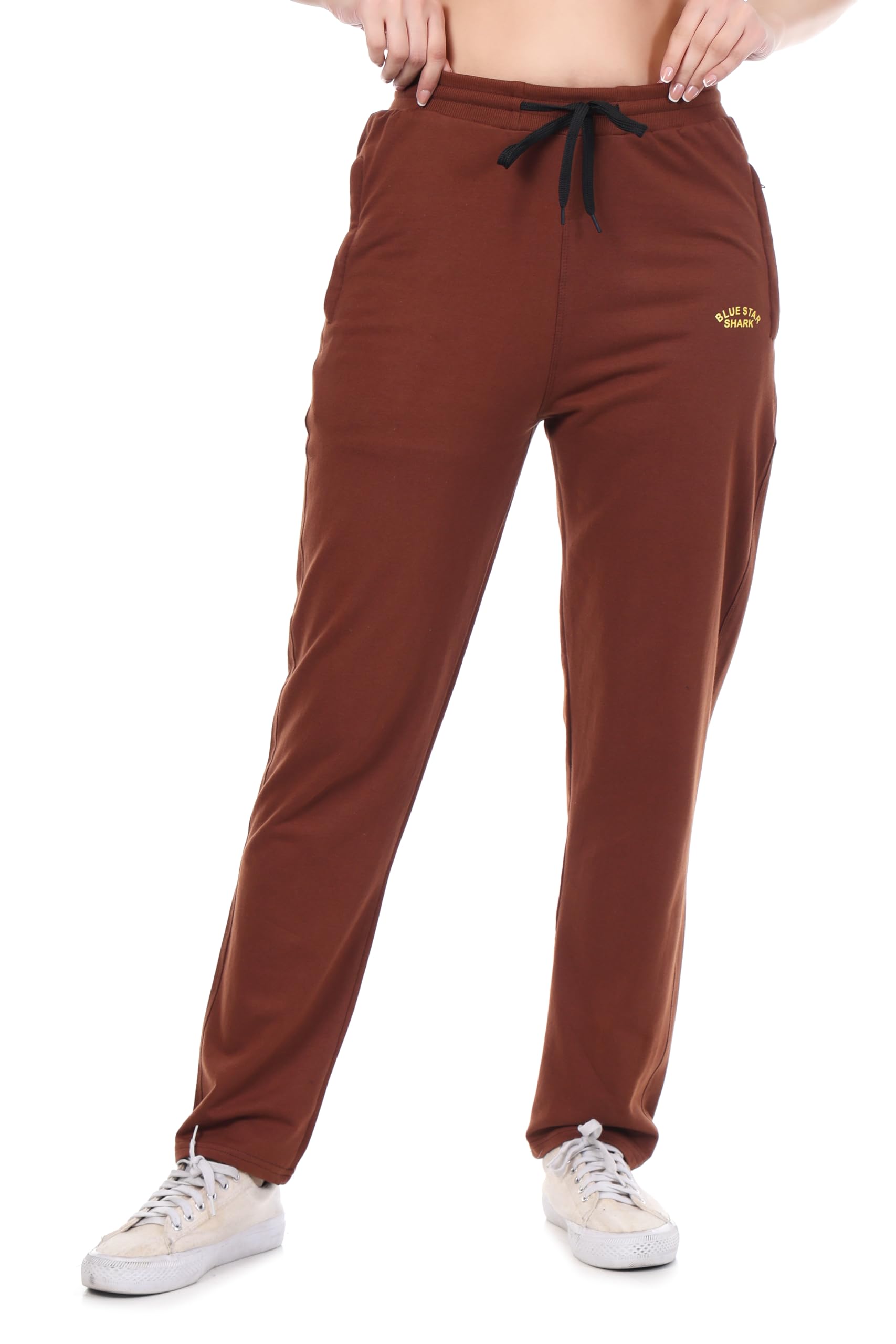 Terry Cotton Track Pant for Women | Comfortable Mid Rise Lounge Bottoms for Casual Wear, Nightwear, Gym, Yoga, Sports Running | Soft Fabric with Relaxed Fit for Daily Comfort-image-25