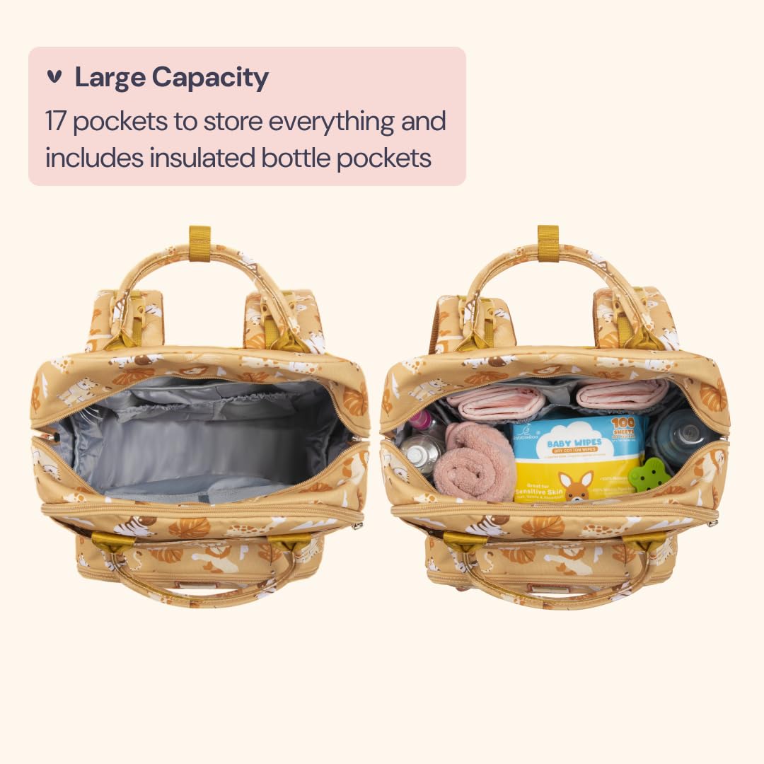 BabbleRoo Diaper Bag Backpack, Baby Essentials Travel Tote, Multi Function Water-Resistant Diaper Bag - Image 3