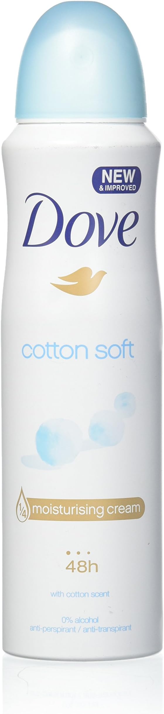 DOVE Dry Spray Antiperspirant 48 hours, (Cotton Soft) 5oz