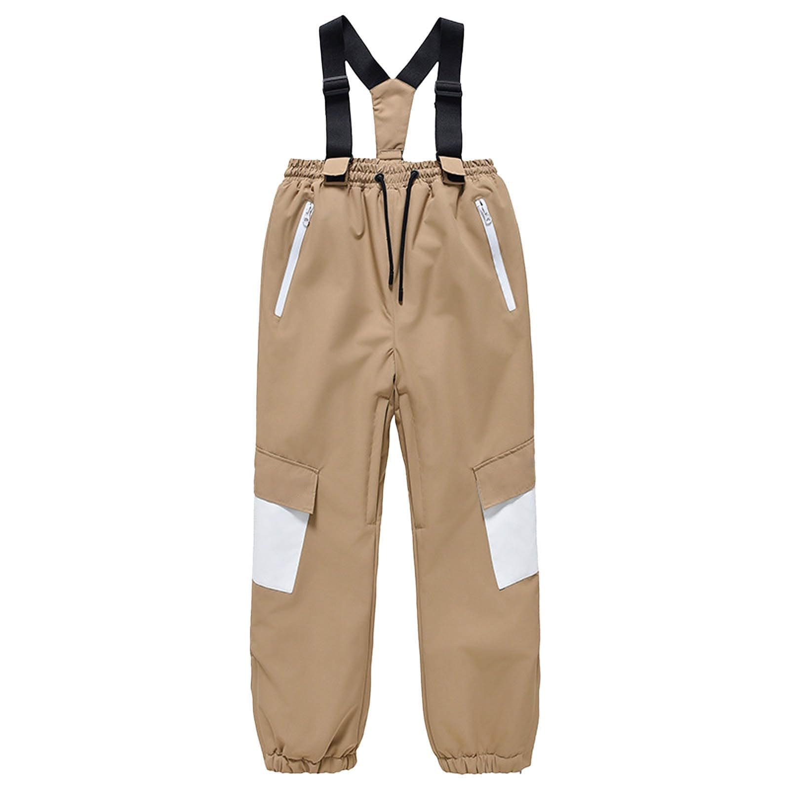 Generisch 2026 Pantaloni da sci per bambini, caldi e spessi, con tavola e tavola doppia, pantaloni da sci per bambini per ragazzi e ragazze in inverno.
